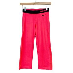 Nike Pro Hypercool Neon Coral Leggings Sz S